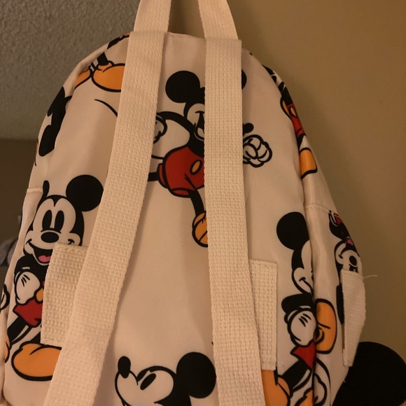 Mickey Mouse Disney Mini Back Pack with Disney Luggage Tag Mickey Mouse Bag - Picture 2 of 4